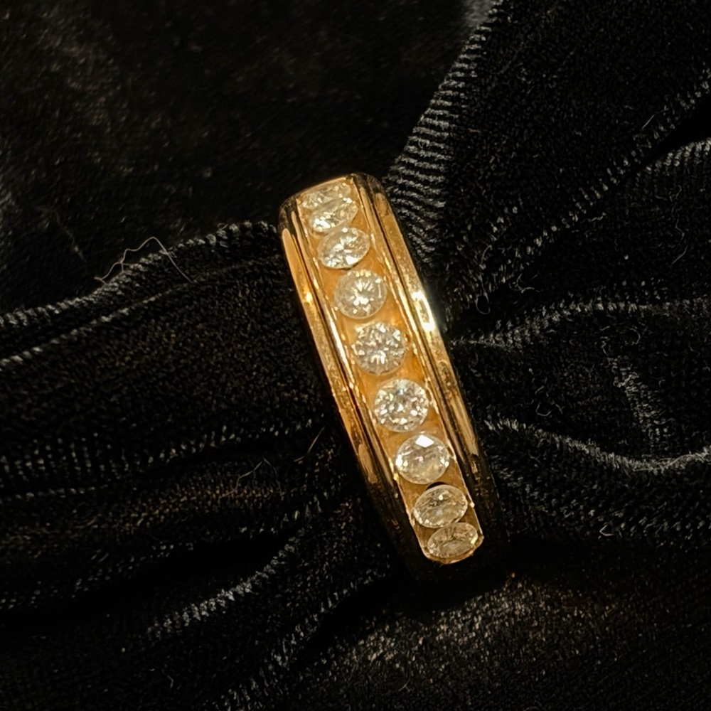 14K 9 Diamonds Gold Ring